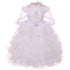 Rainkids Little Girls White Ruffles Virgin Mary Embroidery Baptism Dress 2-6 - SophiasStyle.com